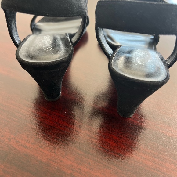 Black Rhinestone Sandals - Picture 2 of 2